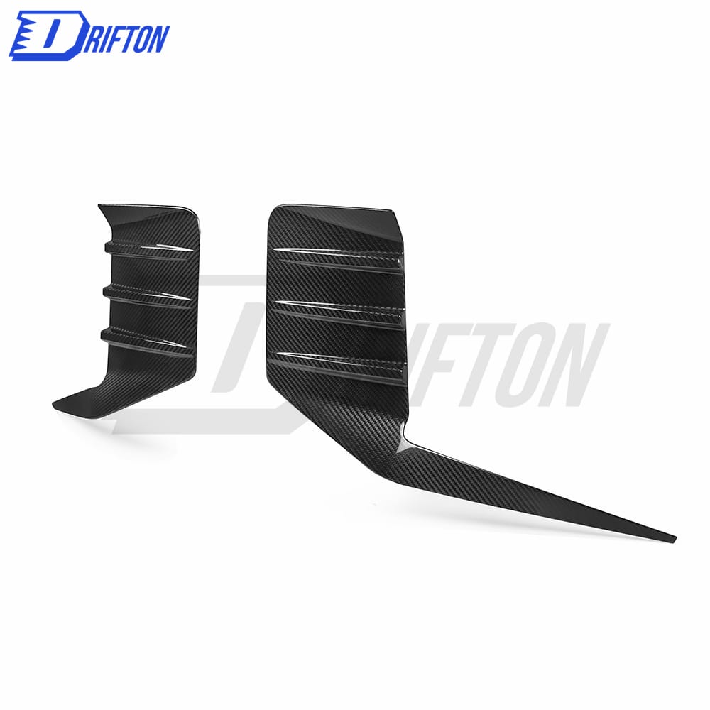 MP Style Dry Carbon Fiber Rear Bumper Attachments Canards For BMW G87 M2 2023-Present