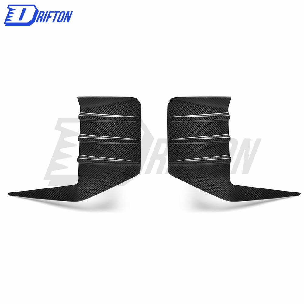 MP Style Dry Carbon Fiber Rear Bumper Attachments Canards For BMW G87 M2 2023-Present
