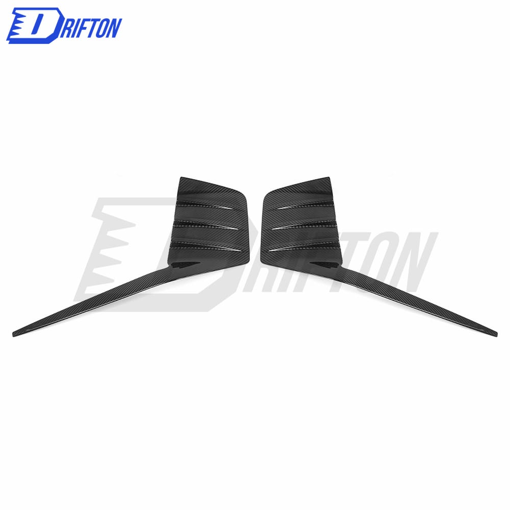 MP Style Dry Carbon Fiber Rear Bumper Attachments Canards For BMW G87 M2 2023-Present