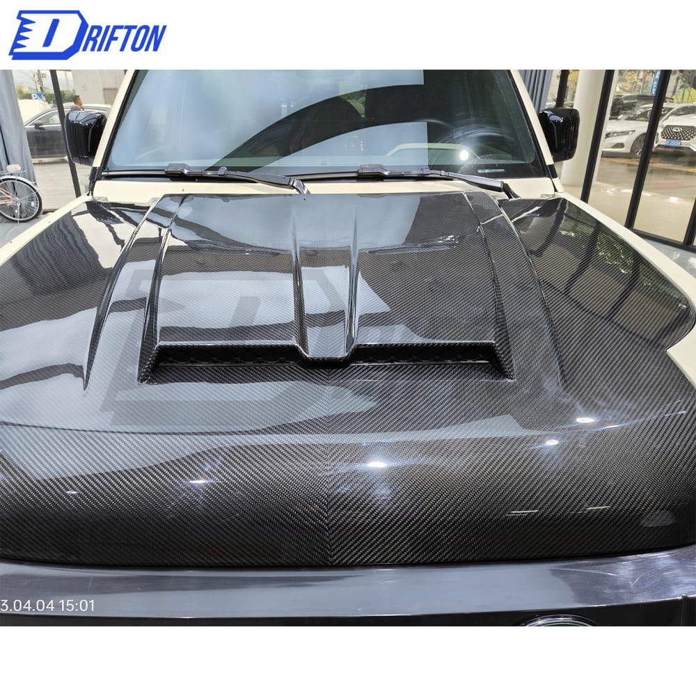 OKING Style Carbon Fiber Hood For Land Rover Defender 2020-2023