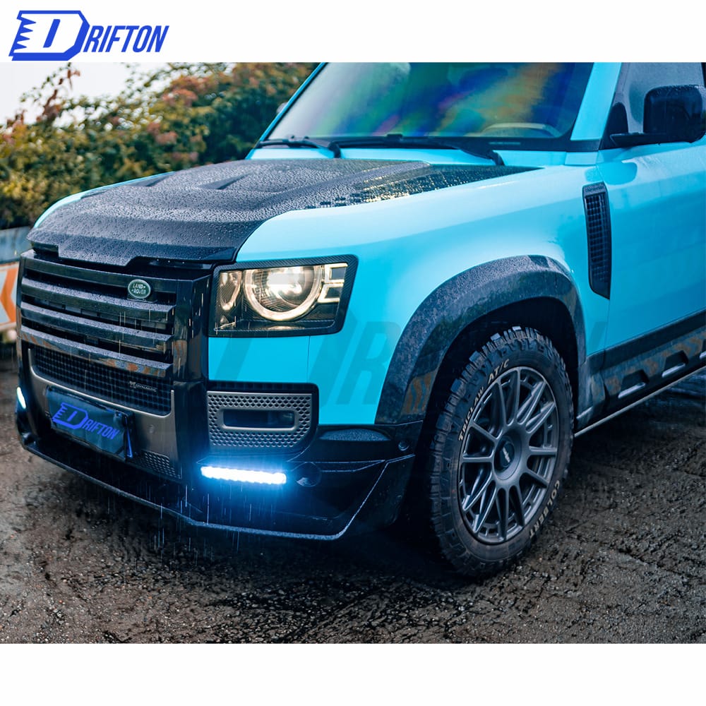Oking Style PP Grille& Front lip & Rear DIffuser With Exhaust tips (Aero Kit) For Land Rover Defender 2020-2023