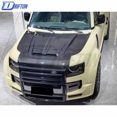 OKING Style Dry Carbon Fiber Hood For Land Rover Defender 2020-2023
