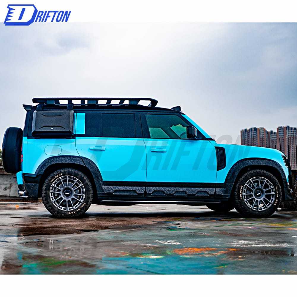 Plastic Spare Tyre & Dry Carbon Fiber Cover For Land Rover Defender 2020-2023