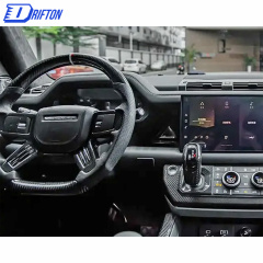 Customize Carbon Fiber & Alcantara With Center Trim Steering Wheel For Land Rover Defender 2020-2023