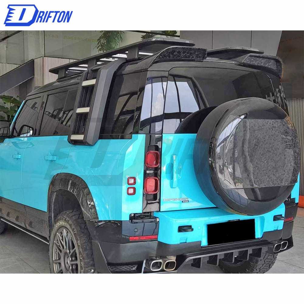 OKING Style Forged Carbon Fiber Roof Spoiler For Land Rover Defender 2020-2023