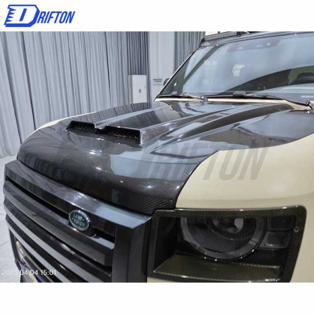 OKING Style Dry Carbon Fiber Hood For Land Rover Defender 2020-2023