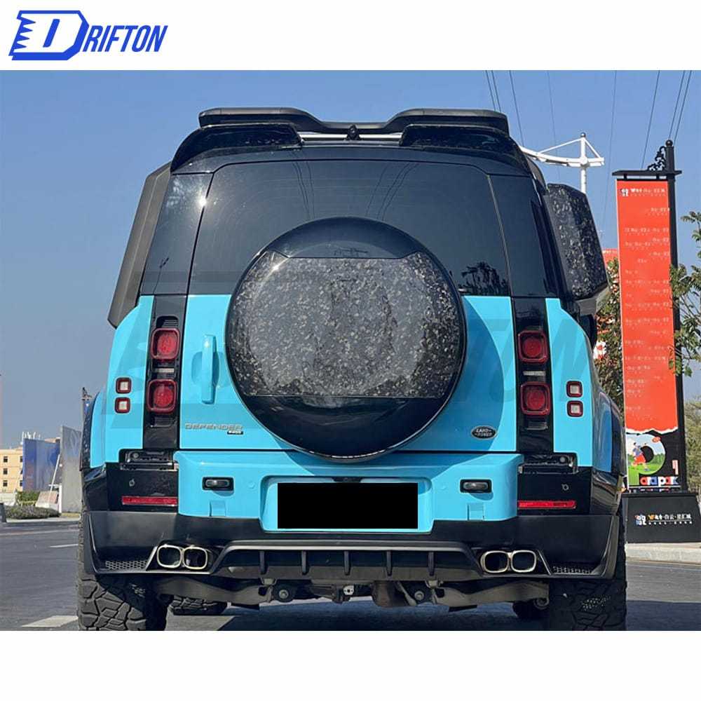 OKING Style Forged Carbon Fiber Roof Spoiler For Land Rover Defender 2020-2023
