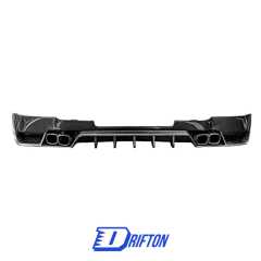 Oking Style Carbon Fiber Rear DIffuser With Exhaust tips For Land Rover Defender 2020-2023