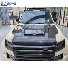 OKING Style Carbon Fiber Hood For Land Rover Defender 2020-2023