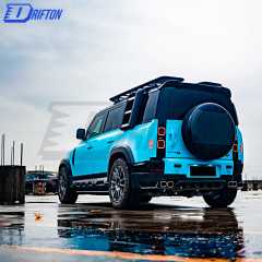 Plastic Spare Tyre & Dry Carbon Fiber Cover For Land Rover Defender 2020-2023