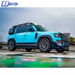 Oking Style PP Grille& Front lip & Rear DIffuser With Exhaust tips For Land Rover Defender 2020-2023