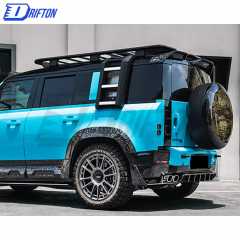 OKING Style Forged Carbon Fiber Roof Spoiler For Land Rover Defender 2020-2023