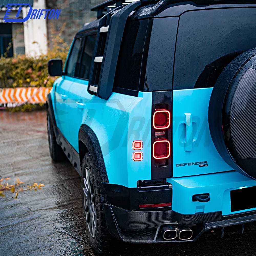 Plastic Spare Tyre & Dry Carbon Fiber Cover For Land Rover Defender 2020-2023