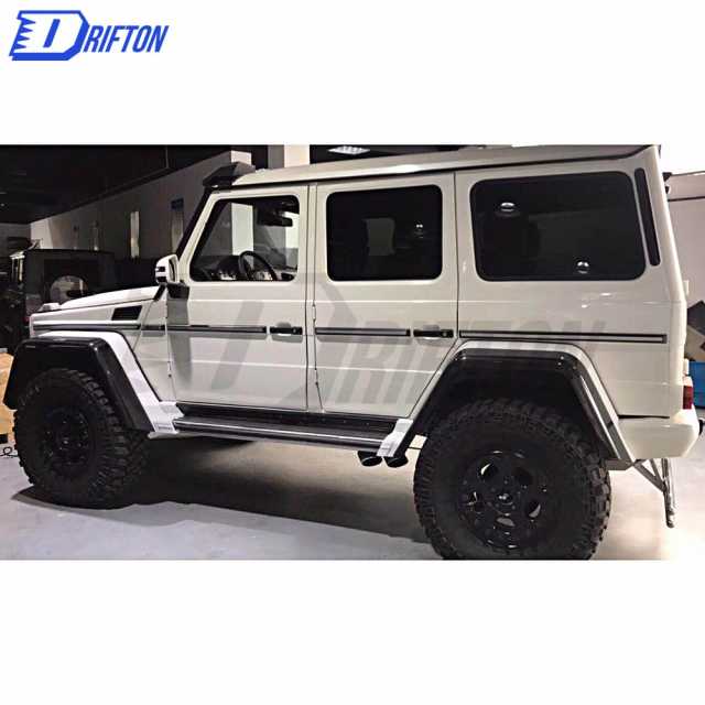 4X4 Style Dry Carbon Fiber Wide Fender Wheel Trims For Mercedes Benz G-Class W463 2005-2018