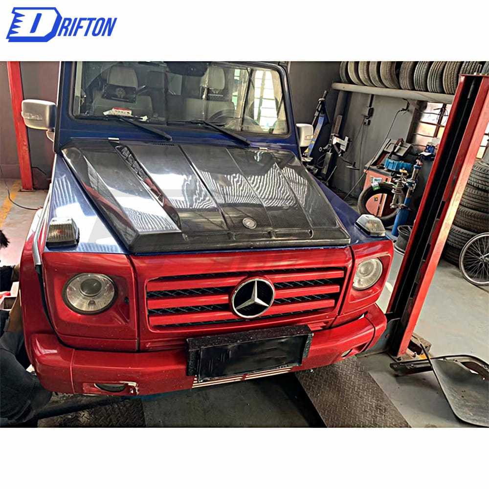 TopCar Style Carbon Fiber Hood For Mercedes Benz G-Class W463 2005-2018