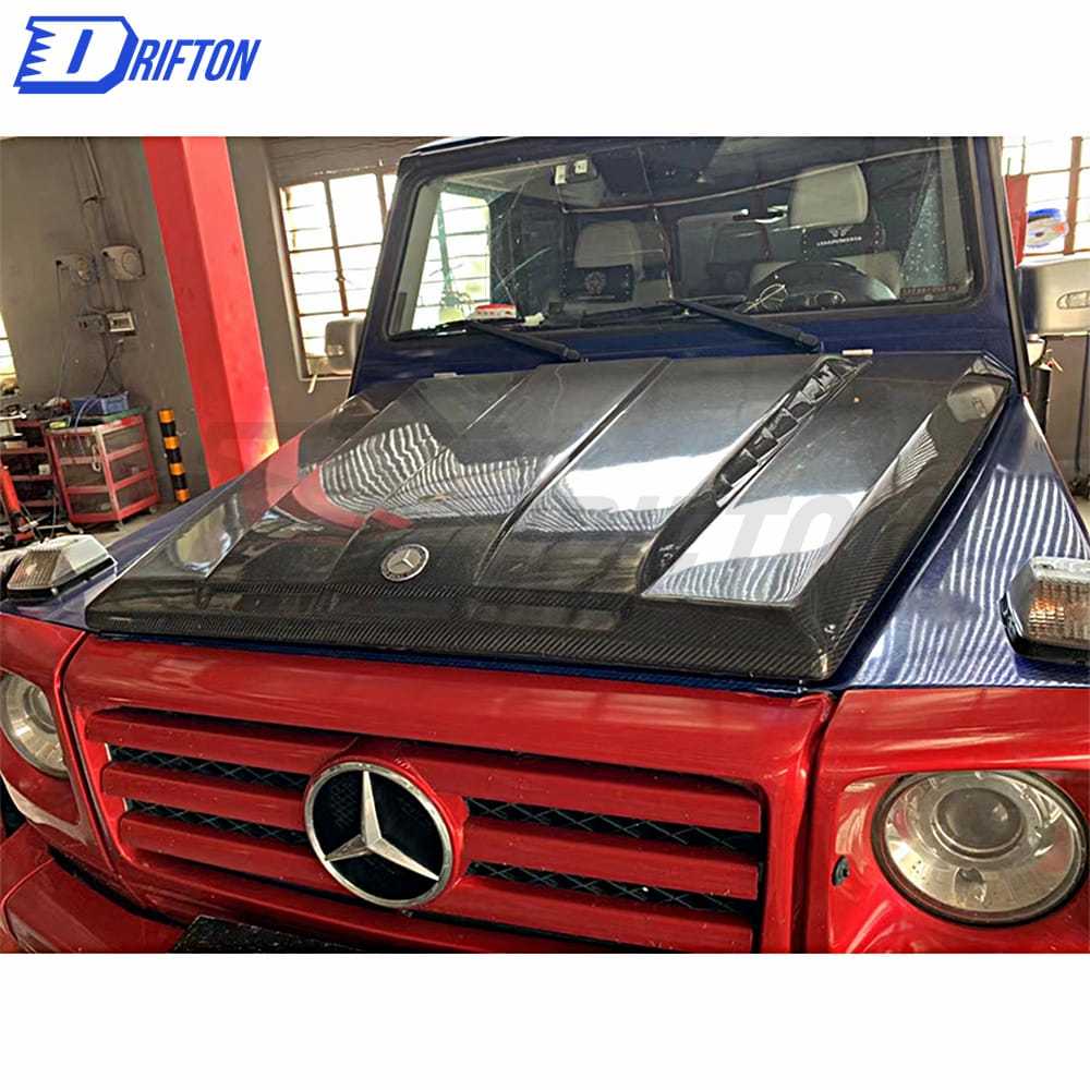 TopCar Style Carbon Fiber Hood For Mercedes Benz G-Class W463 2005-2018