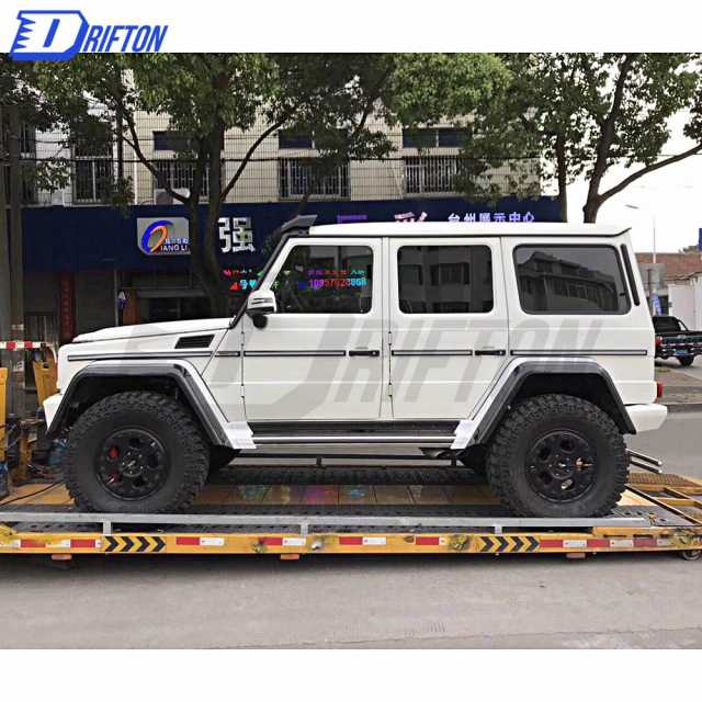 4X4 Style Dry Carbon Fiber Wide Fender Wheel Trims For Mercedes Benz G-Class W463 2005-2018