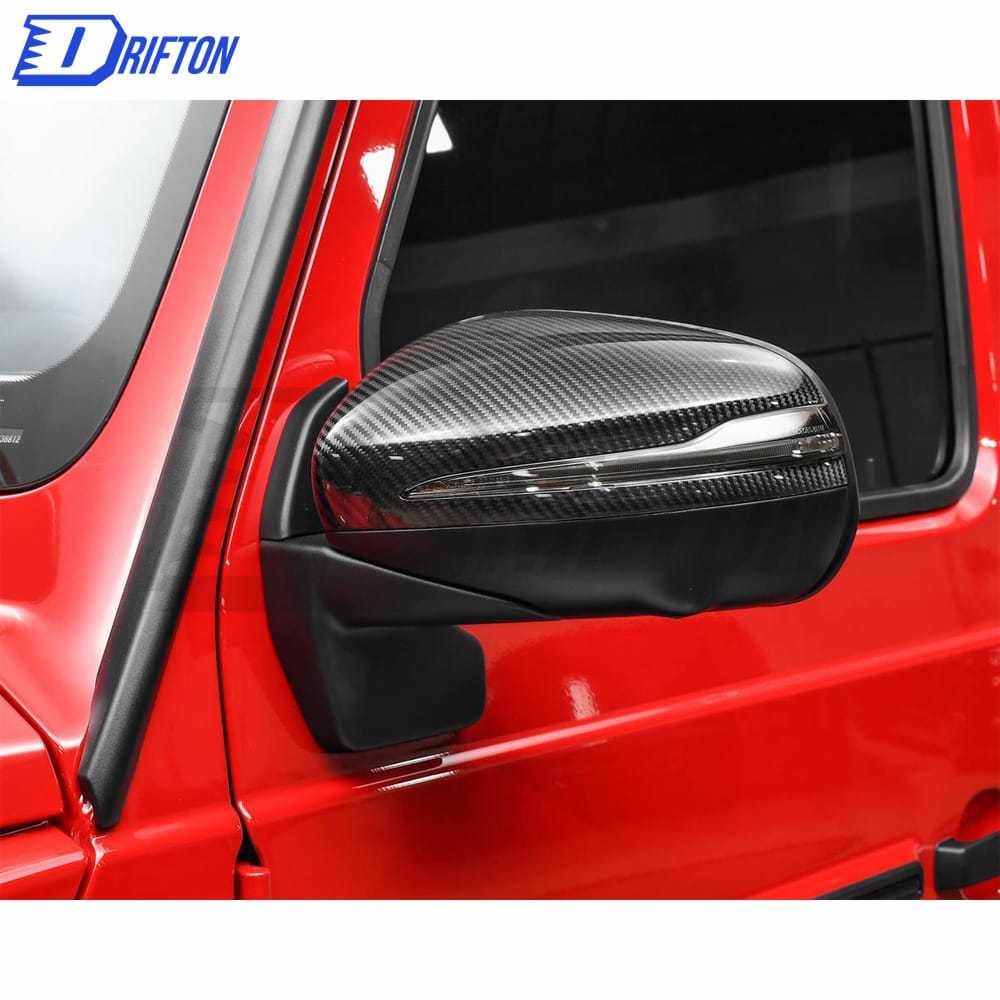 Dry Carbon Fiber Mirror Cover (Replacement) For Mercedes Benz G-Class W464 AMG G63 2018-2020