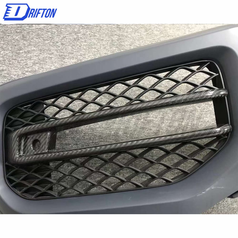 Dry Carbon Fiber Front Bumper Fog Light Cover For Mercedes Benz G-Class W464 AMG G63 2018-2020