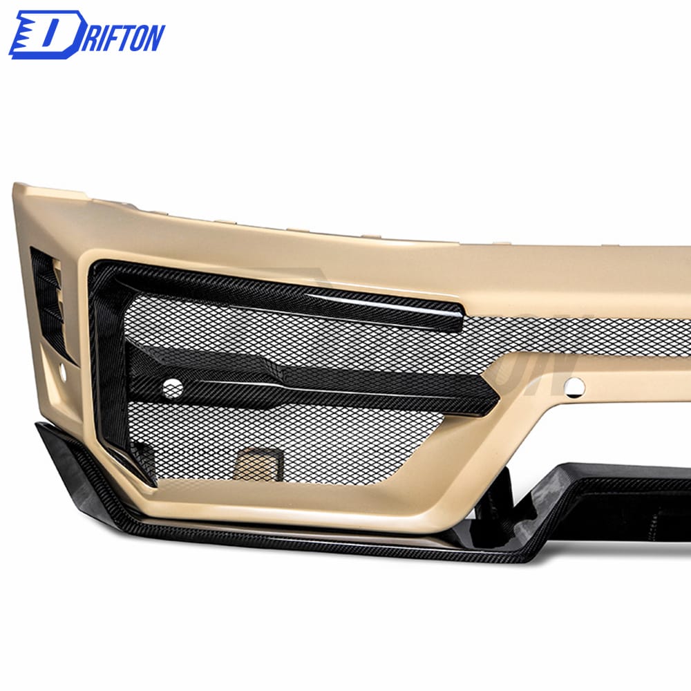 Paktechz Style Dry Carbon Fiber Front Bumper For Mercedes Benz G-Class W464 G350 G500 AMG G63 2019-2022