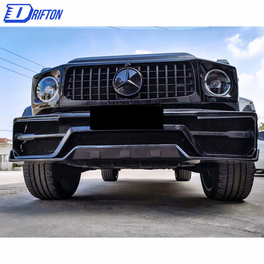Paktechz Style Dry Carbon Fiber Front Bumper For Mercedes Benz G-Class W464 G350 G500 AMG G63 2019-2022