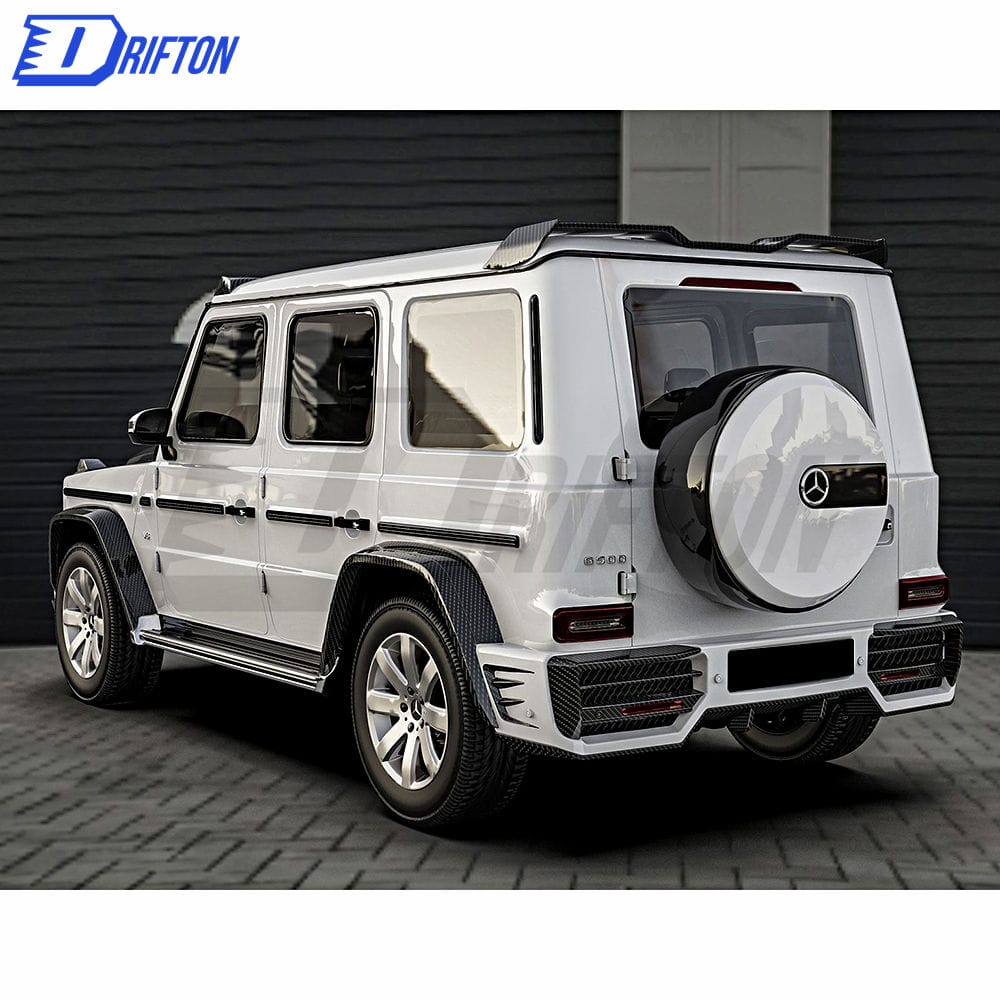 Paktechz Style Dry Carbon Fiber Rear Bumper For Mercedes Benz G-Class W464 G350 G500 AMG G63 2019-2022