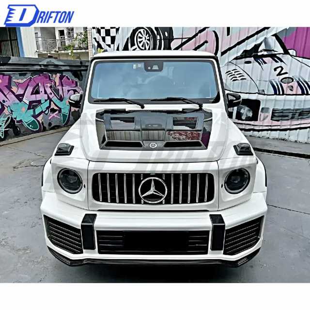 Urban Style Dry Carbon Fiber With Portion Primer Front Bumper For Mercedes Benz G-Class W464 AMG G63 2018-2020