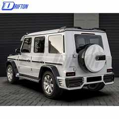 Paktechz Style Dry Carbon Fiber Rear Bumper For Mercedes Benz G-Class W464 G350 G500 AMG G63 2019-2022