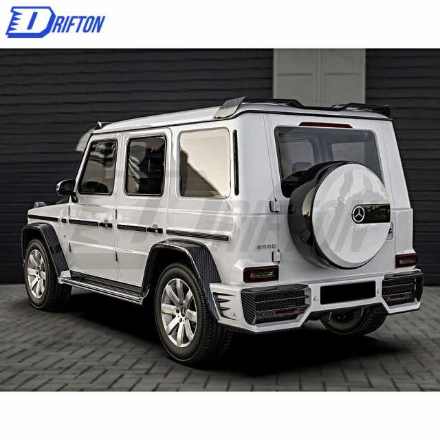 Paktechz Style Dry Carbon Fiber Rear Bumper For Mercedes Benz G-Class W464 G350 G500 AMG G63 2019-2022