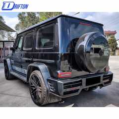 Paktechz Style Dry Carbon Fiber Wide Fender Wheel Flare Trims For Mercedes Benz G-Class W464 G350 G500 AMG G63 2019-2022