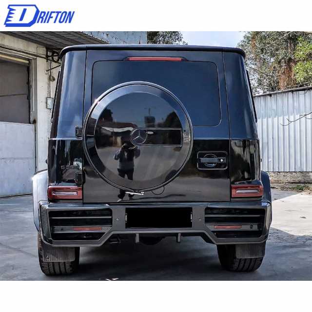 Paktechz Style Dry Carbon Fiber Wide Fender Wheel Flare Trims For Mercedes Benz G-Class W464 G350 G500 AMG G63 2019-2022