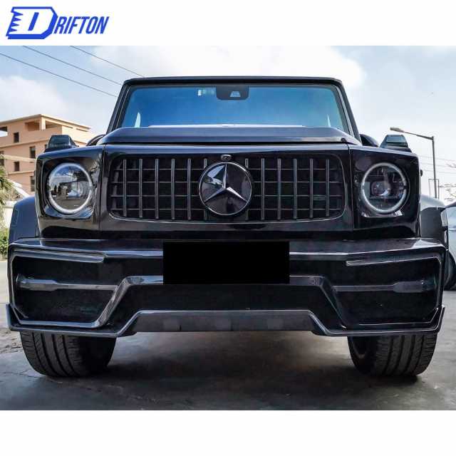 Paktechz Style Dry Carbon Fiber Front Bumper For Mercedes Benz G-Class W464 G350 G500 AMG G63 2019-2022