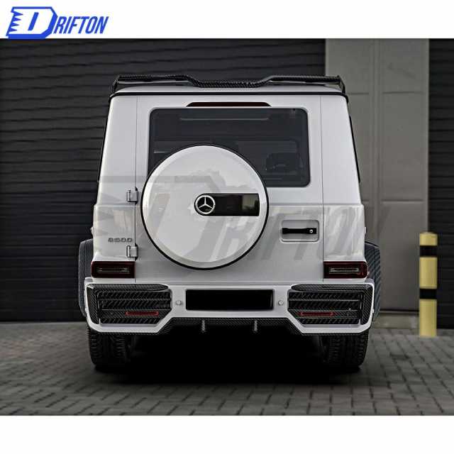 Paktechz Style Dry Carbon Fiber Rear Bumper For Mercedes Benz G-Class W464 G350 G500 AMG G63 2019-2022