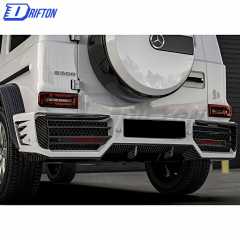 Paktechz Style Dry Carbon Fiber Rear Bumper For Mercedes Benz G-Class W464 G350 G500 AMG G63 2019-2022
