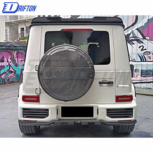 Urban Style Dry Carbon Fiber Wheel Spare Tire Cover For Mercedes Benz G-Class W464 AMG G63 2018-2020