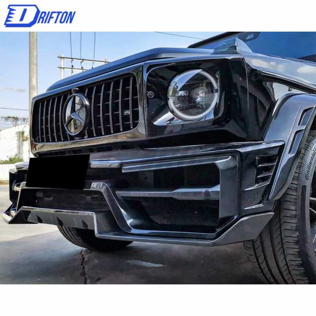 Paktechz Style Dry Carbon Fiber Wide Fender Wheel Flare Trims For Mercedes Benz G-Class W464 G350 G500 AMG G63 2019-2022