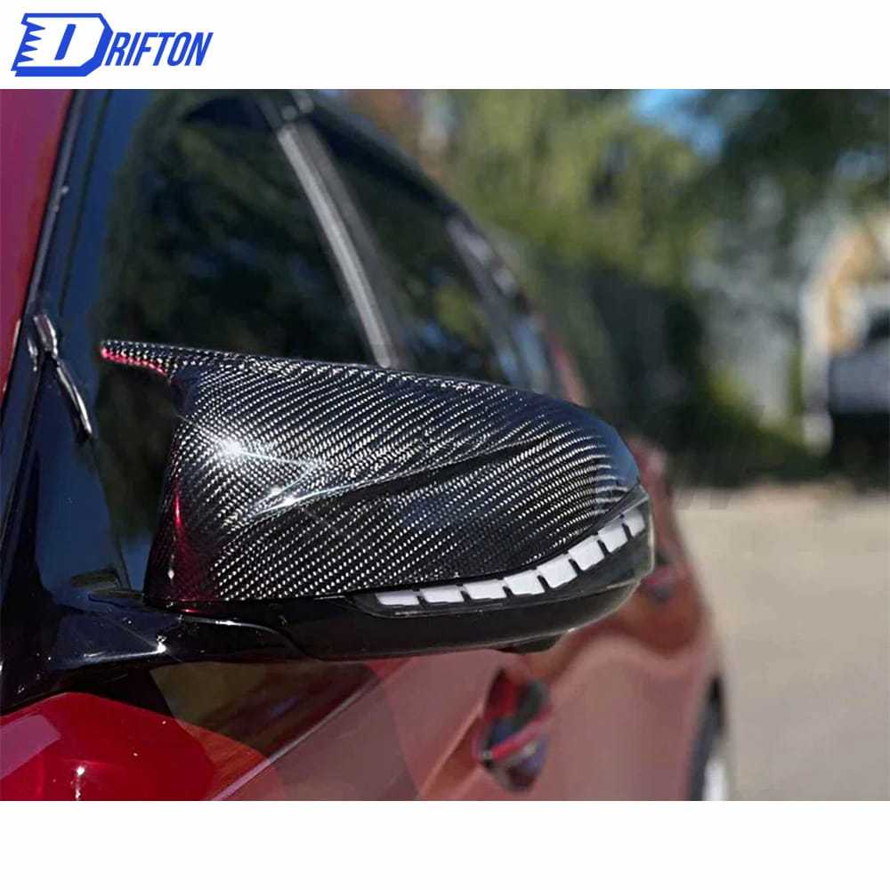 NEW Style ABS+Carbon Fiber Mirror Cover For INFINITI Q50 2017-2022
