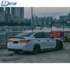LB Style Glass Fiber Side Skirt For INFINITI Q50 2017-2022