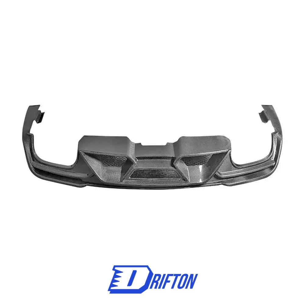 GT500 Style Carbon Fiber Rear Diffuser For Ford Mustang 2018-2023