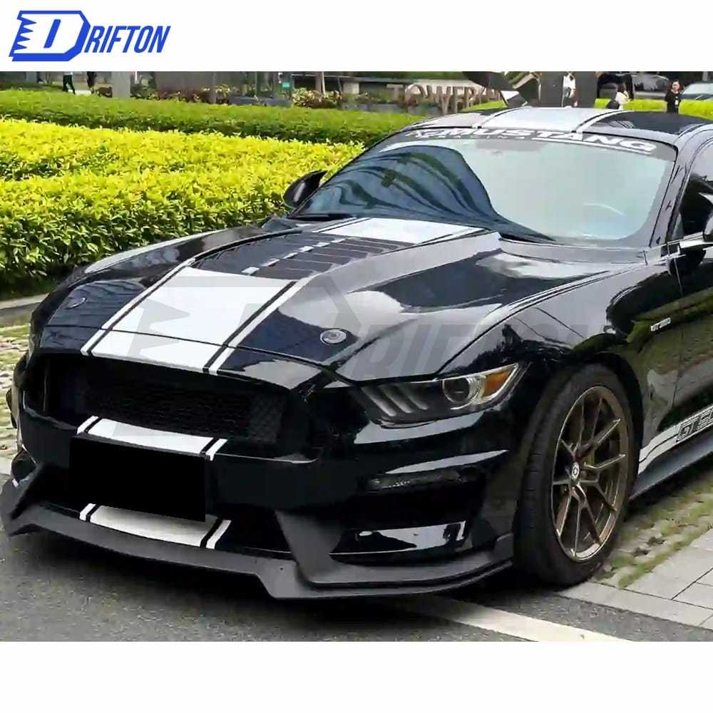 GT500 Style Half Carbon Fiber Hood For Ford Mustang 2015-2017