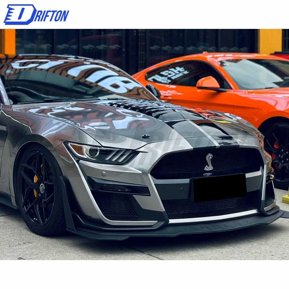 GT500 Style Half Carbon Fiber Hood For Ford Mustang 2015-2017