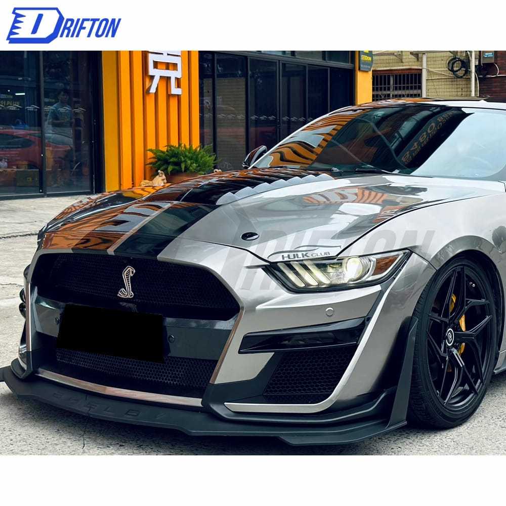 GT500 Style Half Carbon Fiber Hood For Ford Mustang 2015-2017