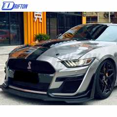 GT500 Style Half Carbon Fiber Hood For Ford Mustang 2015-2017