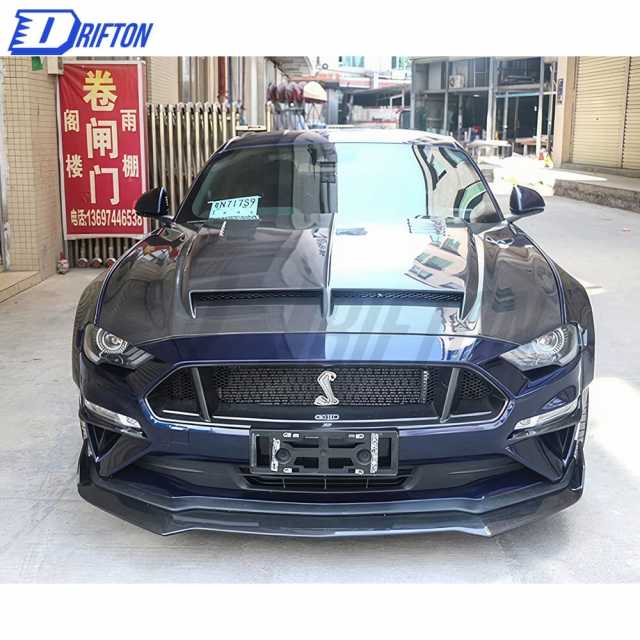 CVN Style Carbon Fiber Hood For Ford Mustang 2015-2017