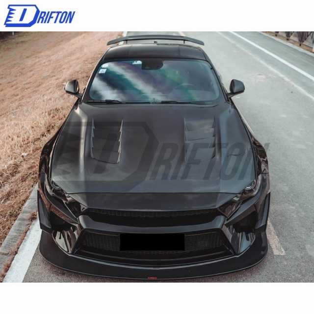 CMST Style Carbon Fiber Hood For Ford Mustang 2018-2023