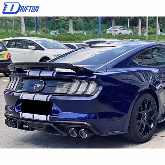 GT500 Style Carbon Fiber Rear Diffuser For Ford Mustang 2018-2023