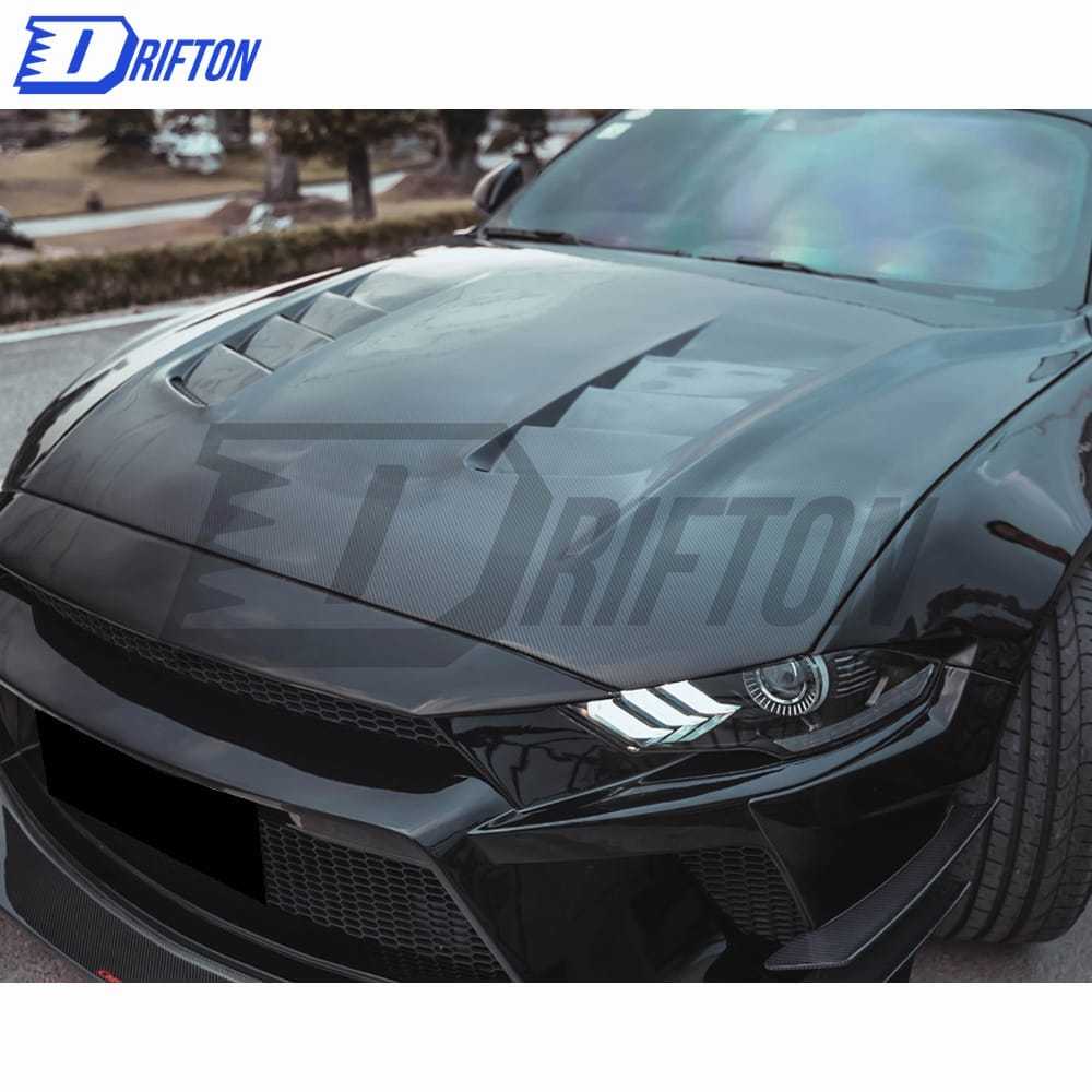 CMST Style Carbon Fiber Hood For Ford Mustang 2018-2023