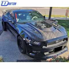 CMST V1 Transparent Style Forged Carbon Fiber With Glass Hood For Ford Mustang 2015-2017