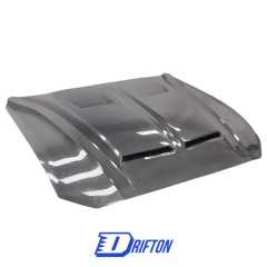 Super Snake Style Carbon Fiber Hood For Ford Mustang Gen6 S550.2 2018-2023