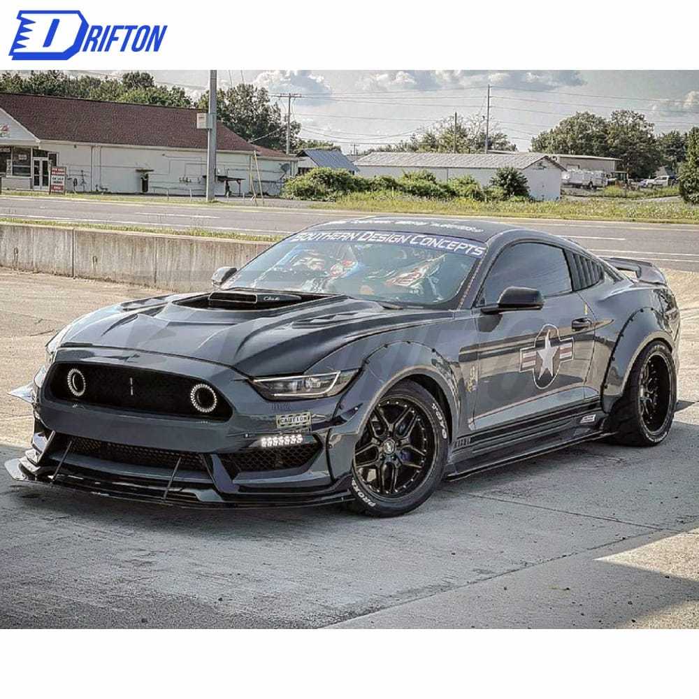 CMST V1 Transparent Style Forged Carbon Fiber With Glass Hood For Ford Mustang 2015-2017